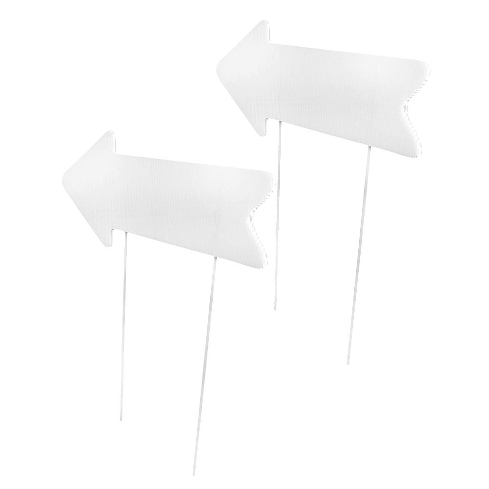 2Pcs Blank Yard Sign Arrow Sta - Yard Sign Blank 评论和价格