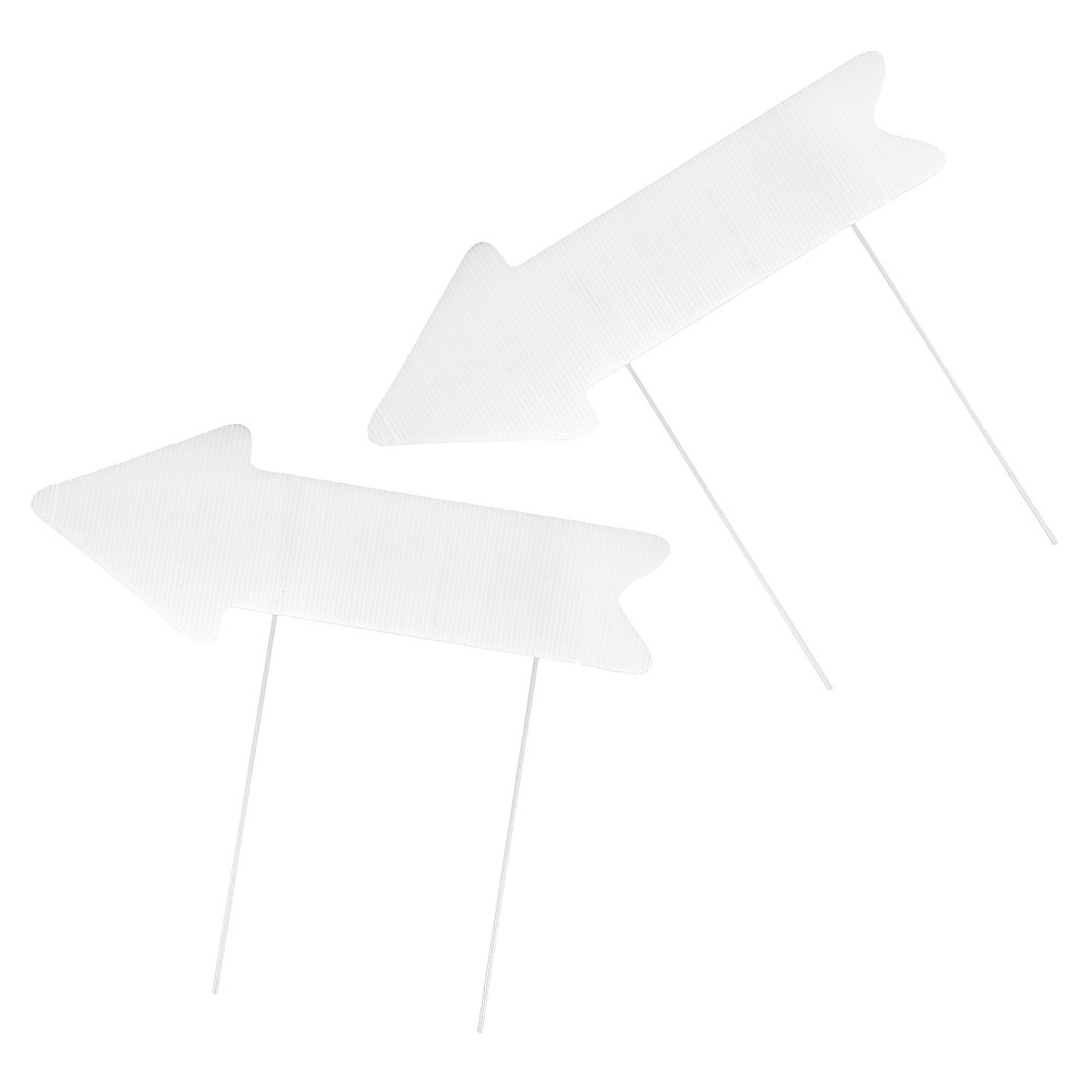 2Pcs Blank Yard Sign Arrow Sta - Yard Sign Blank 评论和价格